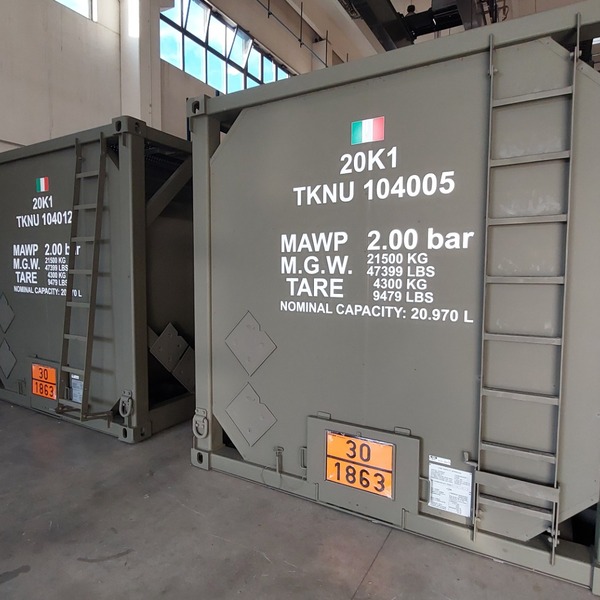 Container tank carburante