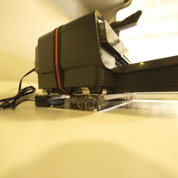 Sistema anti vibrazioni per la stampante