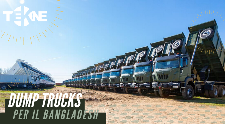 38 Dumptrucks verso il Bangladesh