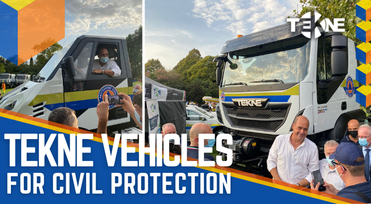 TEKNE Vehicles in Rome for Civil Protection Event