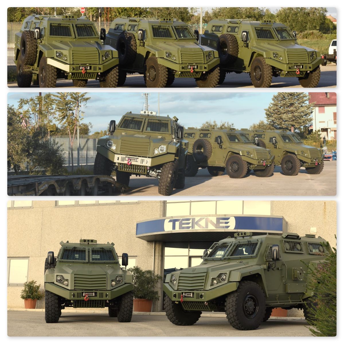 3 armoured vehicles built in Ortona's plant destined for foreign market