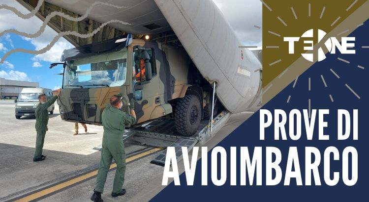 Prove di Avioimbarco per lo Shelter Carrier Truck di Tekne