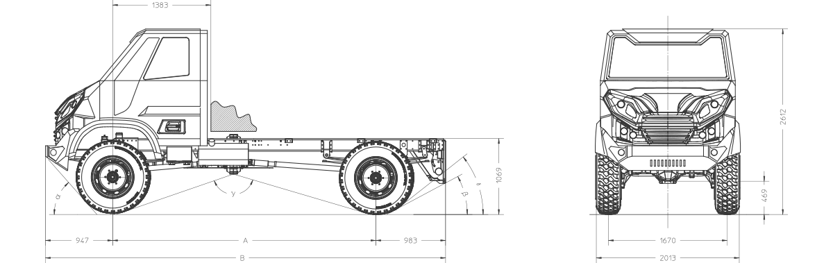 GRAELION camionetta TEKNE multiuso versatile per situazioni estreme e gravose Fig-graelion